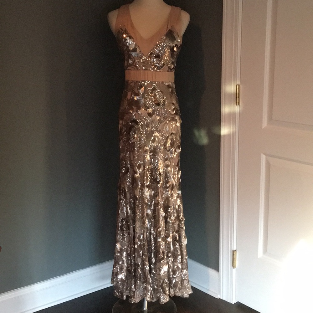 Badgley Mischka Glisten up Mermaid Sheath